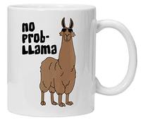 Acen "No Prob-Llama Mug en céramique, Blanc, 311,8 Gram