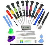 ACENIX® [Mise à jour] Version 24 en 1 réparation d'ouverture Outils Kit de tournevis pour l'iPhone Samsung HTC