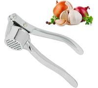 ACENIX Presse-ail Hachoir à ail Hachoir à gingembre professionnel en acier inoxydable Moulin à ail et bascule Coupe-ail Bonne prise en main Meilleur assistant alimentaire