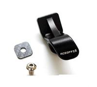 Aceoffix Crochet de Fourche de vélo Pliable en Alliage Ultra léger de Type L utilisé pour Les pièces Brompton Pliables de vélo BMX Boucle de Roue Avant Fourche Avant Crochet(L Noir