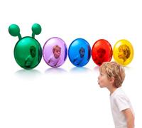 AceOrbit Lot de 7 miroirs muraux sensoriels à bulles 16 x 16 cm | Miroirs convexes en acrylique coloré, forme de chenille, jouets interactifs pour salle de classe, préscolaire