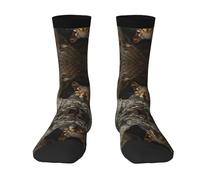 ACEPrints Chaussettes humoristiques uniques à motif d'écureuils serviteurs - Mi-mollet, plusieurs modèles disponibles, pour hommes, femmes et adolescents (Blanches)