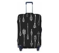 ACEPrints Housse de Valise Arrow Black, Protection de Valise Lavable de qualité supérieure avec Fermeture éclair et Boucle sécurisées, Convient aux valises de Voyage de 18 à 32 Pouces.