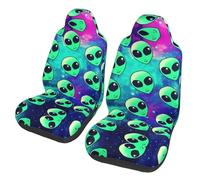 ACEPrints Housses de siège Auto - Motif intégral Alien Vert