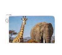 ACEPrints Porte-Monnaie Ménagerie, Portefeuille Tendance avec Fermeture éclair, Joli Sac à Monnaie en Toile, Petite Trousse de Maquillage, Pochette à Monnaie Portable, Porte-Monnaie.