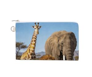 ACEPrints Porte-Monnaie Ménagerie, Portefeuille Tendance avec Fermeture éclair, Joli Sac à Monnaie en Toile, Petite Trousse de Maquillage, Pochette à Monnaie Portable, Porte-Monnaie.