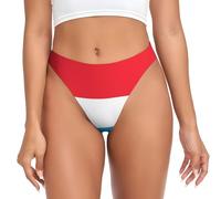 ACEPrints String élastique imprimé Drapeau luxembourgeois, sous-vêtement féminin sans Coutures, idéal sous Les Leggings et Les Jupes.