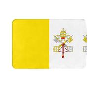 ACEPrints Tapis de Bienvenue imprimé Drapeau du Vatican - Tapis de Porte Absorbant pour Salle de Bain et Cuisine - 40 x 60 cm