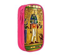 ACEPrints Trousse à Crayons Portable imprimée sur Le thème des tribus de l'Égypte Antique, étui à Crayons léger à Double Fermeture éclair pour Le Bureau