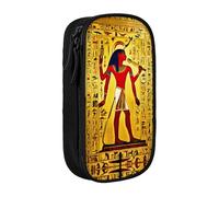 ACEPrints Trousse à Crayons Portable imprimée sur Le thème des tribus de l'Égypte Antique, étui à Crayons léger à Double Fermeture éclair pour Le Bureau