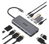 Acer 12-in-1 Mini Dock (USB Type-C to 1x USB Type-C W PD), 2x USB 3.2, 2x USB 2.