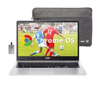 acer 315 15,6" FHD Chromebook, Intel Celeron N4500, 4 Go LPDDR4 RAM, 64 Go eMMC, Intel UHD Graphics, webcam HD, pavé numérique, WiFi 6, chrome OS, argent pur, carte USB Hotface de 128 Go