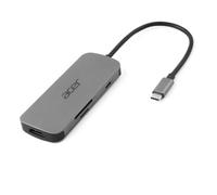 Acer Dongle 7-en-1 Type-C – Station d'accueil USB-C HDMI USB 3.2 Gen 1 avec câble Argent