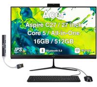 Acer Aspire C27 Ordinateur de bureau tout-en-un, IPS FHD 27", Ryzen 7 5825U