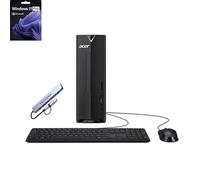 acer Aspire Desktop | 32 Go de RAM | 1,5 To de stockage (SSD 1 To + station d'accueil de 512 Go | Windows 11 Pro avec version d'essai de Microsoft Office | Intel Celeron double cœur | Clavier et