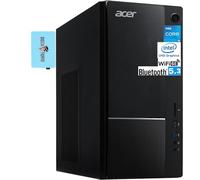 acer Aspire TC-1785-UA92 Ordinateur de bureau (Intel i5-14400, 32 Go DDR5, SSD PCIe NVMe 512 Go, Intel UHD, bloc d'alimentation 300 W, WiFi 6E, Bluetooth 5.3, RJ-45, 2 HDMI, Windows 11 Pro) avec