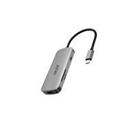 Acer Dongle 7-en-1 Type-C – Station d'accueil USB-C HDMI USB 3.2 Gen 1 avec câble Argent