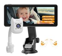 acer Caméra de voiture pour bébé, caméra de siège auto 1080p avec vision nocturne à 940 nm, miroir rotatif à 360°, facile à installer, large vue HD pour la sécurité du nourrisson et la tranquillité