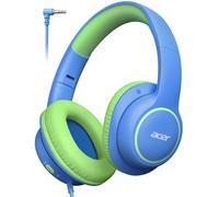 Acer Casque filaire pour enfants pour l'école - Design supra-auriculaire, limite de volume de sécurité de 85/94 dB, prise jack 3,5 mm, casque pliable pour tout-petits, garçons et filles, salle de