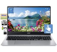acer Chromebook 2023 Ordinateur portable 15,6" FHD 1080p IPS avec écran tactile lumineux, Due-core Intel Celeron N4020, 4 Go de RAM, 64 Go eMMC, webcam HD, WiFi 5, plus de 12 heures de batterie