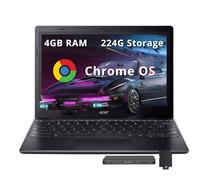 acer Chromebook 311 11,6" HD Ordinateur portable, Intel Celeron N4500, 4 Go RAM, 224 Go de stockage (64 Go eMMC + 160 Go Docking Station Set), Intel UHD Graphics, Wi-Fi 5, Webcam, Chrome OS, Noir