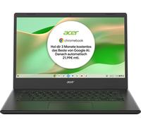 Acer Chromebook 314 (CBOA314-1H-C32M) Ordinateur portable, 14" FHD Display, Intel Celeron N4500, 4 GB RAM, 128 GB SSD, Intel UHD Graphics, Google ChromeOS, QWERTZ-Tastatur, schwarz