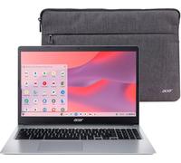 acer Chromebook 315 15.6 HD Ordinateur portable, Intel Celeron N4020, 4 Go de RAM, 64 Go eMMC, Chrome OS + Housse de protection, Argent