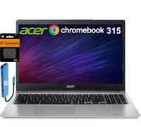 acer Chromebook 315 15,6" (Intel Celeron N4500, 4 Go de RAM, 128 Go de stockage (64 Go eMMC + carte SD IST 64 Go)), concentrateur IST, Chrome OS
