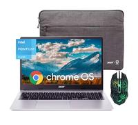 acer Chromebook 315 Ordinateur portable avec écran HD de 15,6" pour étudiants et affaires, Intel Pentium N6000 (jusqu'à 3,3 GHz), 4 Go de RAM, 128 Go eMMC, carte graphique Intel UHD, longue durée de