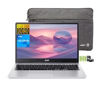 acer Chromebook 315 Ordinateur portable FHD 15,6" pour la maison et les étudiants, processeur Intel Celeron N4500, 4 Go de RAM 128 Go de stockage (64 Go eMMC + carte SD 64 Go), pavé numérique, Wi-Fi 6