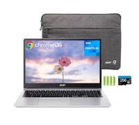 acer Chromebook 315 Ordinateur portable HD 15,6" pour la maison et les étudiants, Intel Pentium N6000, 4 Go de RAM 384 Go de stockage (128 Go eMMC + carte SD 256 Go), Wi-Fi 6, pavé numérique 2 ports