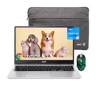 acer Chromebook 315 Ordinateur portable pour entreprise, écran HD de 15,6", Intel Pentium N6000 (jusqu'à 3,3 GHz), 4 Go de RAM 128 Go eMMC, carte graphique Intel UHD, longue durée de vie, webcam HD,