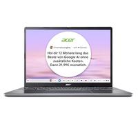 Acer Chromebook Plus 514 (CB514-3HT-R2QQ) Ordinateur portable, écran WUXGA 14", AMD Ryzen 3 7320C, RAM 8 Go, SSD 256 Go, AMD Radeon 610M, ChromeOS Core, gris, Chromebook Plus