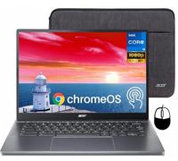 acer Chromebook Plus 514 Ordinateur portable à écran tactile, Intel 8-Core i3-N305, 8 Go de RAM LPDDR5, 512 Go SSD, ordinateur portable professionnel FHD 14", Wi-Fi 6E, webcam 1080p, lecteur de carte