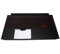 Acer Clavier éclairé scandinave (Nordic) + top case noir Aspire Nitro 7 AN715-51 Series (Original)