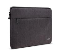 Acer Housse de protection pour ordinateur portable 14" - Poche avant, étanche, gris foncé deux tons, fermeture métal durable