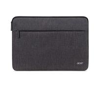 Acer Housse de protection pour ordinateur portable jusqu'à 15,6" - Poche extérieure zippée facile d'accès pour adaptateur, souris ou dongle - Gris