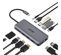 Acer Adaptateur Multiport USB Type-C, Hub 12 en 1 | Argent