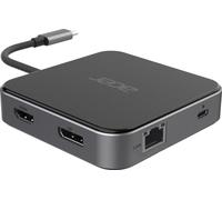 Acer Hub Multi-écrans 7 en 1 USB4 8k 1 x HDMI/1 x DP/2 x USB3.2/USB-C/RJ45/Audi
