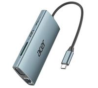 acer Hub USB C 9 en 1,Station d'accueil 4K avec VGA, Ethernet RJ45 1Gbps
