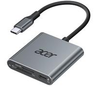 acer Lecteur de Cartes SD 4.0 avec 100W PD, UHS-II USB C SD Card Reader 312M/S, Lecteur de Cartes SD Micro SD Mémoire Externes Adaptateur Compatible avec iPhone 15/16 série,iPad,MacBook etc.