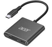 acer Lecteur de Cartes SD 4.0 avec 100W PD, UHS-II USB C SD Card Reader 312M/S, Lecteur de Cartes SD Micro SD Mémoire Externes Adaptateur Compatible avec iPhone 15/16 série,iPad,MacBook etc.