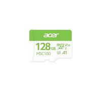Acer MSC100 Carte mémoire Micro SD 128 Go, UHS-I U3 V30 A1 C10, vitesse de lecture jusqu'à 100 Mo/s, enregistrement vidéo 4K UHD, pour caméra de bord, caméra de sécurité, smartphone, tablette