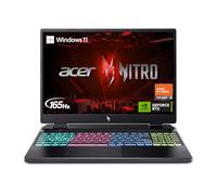 Acer Nitro 16 Ordinateur portable de jeu | CPU hexagonal AMD Ryzen 5 7640HS | GPU NVIDIA GeForce RTX 4050 pour ordinateur portable | Affichage WUXGA 165 Hz IPS 16 pouces | 8 Go DDR5 | SSD Gen 4 512 Go