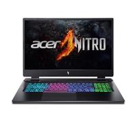Acer Nitro 17 Ordinateur portable de jeu | Processeur AMD Ryzen 5 8645HS Hexa-Core AI | GPU pour ordinateur portable NVIDIA GeForce RTX 4050 | Écran 17,3" FHD IPS 165 Hz | 16 Go DDR5 | SSD 512 Go |