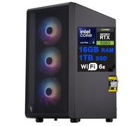 Acer Nitro 60 Gaming AI Desktop Intel 10-core Ultra 5 225F 16 Go DDR5 1 To SSD GeForce RTX 5060 GDDR7 DLSS4 (jusqu'à 614 AI Tops) Type-C DisplayPort Wi-Fi6E RGB Ventilateur Win11 ICP Hub