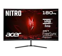 acer Nitro ED320QR S3 Moniteur de Jeu 31,5" (80 cm) Full HD, 180 Hz, 1 ms (VRB), 2 x HDMI 2.0, DP 1.4, incurvé, DP/HDMI FreeSync Premium, Noir
