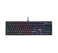 acer Nitro Gen 2 Wired Gaming Keyboard - RGB Illuminated Keyboard | 100 % Anti-ghosting (N-Key Rollover) | Mécanical Axis | Ergonomic ARC Keycaps | Embedded Multimedia Keys, (Pack of 1)