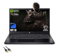 acer Nitro V 15.6" Gaming Laptop, AMD Ryzen 5 7535HS Hexa-Core, NVIDIA GeForce RTX 4050, 144Hz FHD IPS, 8GB RAM, 512GB SSD, WiFi 6, Backlit Keyboard, US Version KB, PDG HDMI Cable, Windows 11 Pro