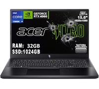 Acer Nitro V 15 Notebook Gaming, processeur Intel Core i9-13900H, RAM 32 Go DDR5, 1024 SSD, écran 15,6" FHD IPS 165 Hz LED LCD, NVIDIA GeForce RTX 4060 8 Go, Windows 11 Pro